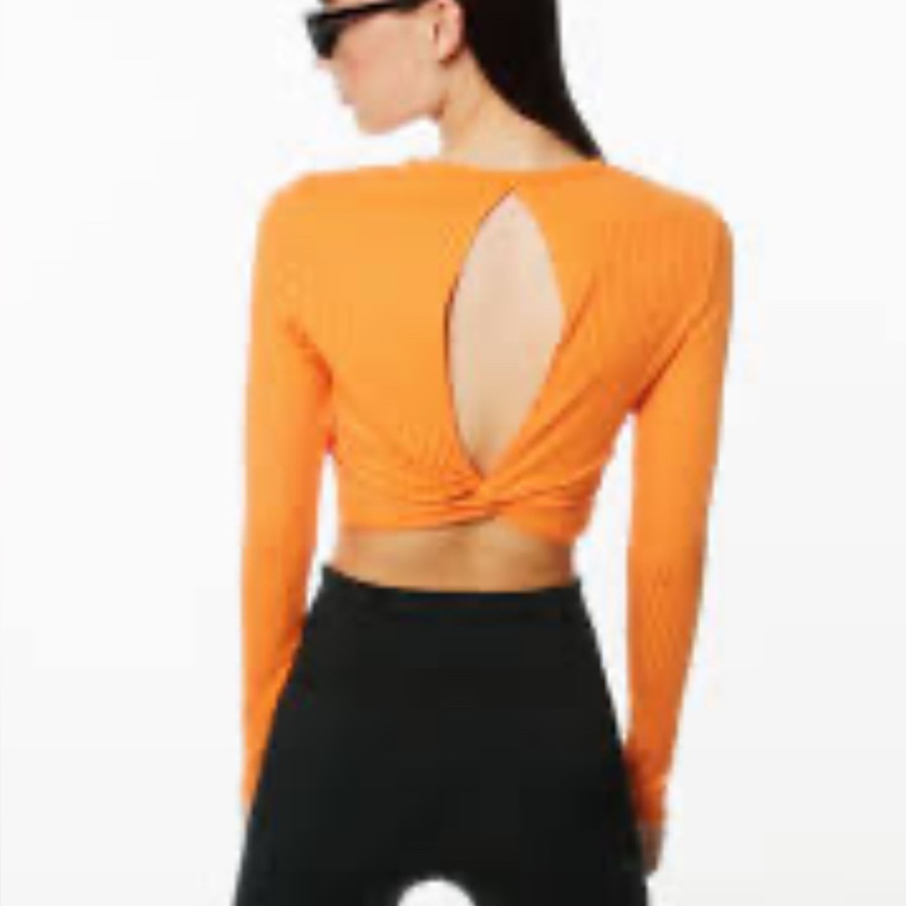 Orange Long Sleeve Women's Top